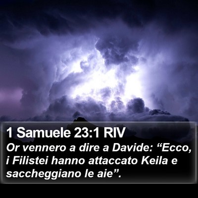 1 Samuele 23:1 RIV Bible Verse Image