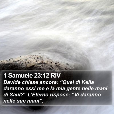 1 Samuele 23:12 RIV Bible Verse Image