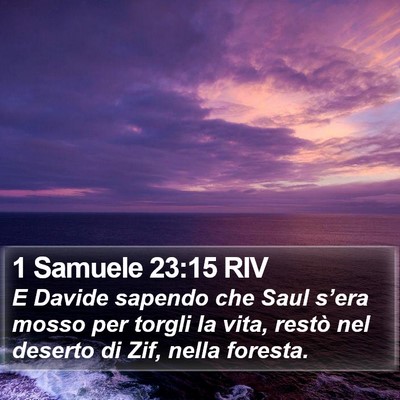 1 Samuele 23:15 RIV Bible Verse Image