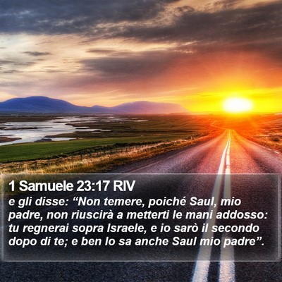 1 Samuele 23:17 RIV Bible Verse Image
