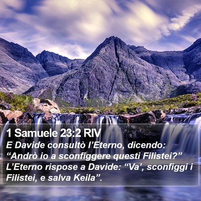 1 Samuele 23:2 RIV Bible Verse Image