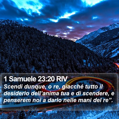 1 Samuele 23:20 RIV Bible Verse Image