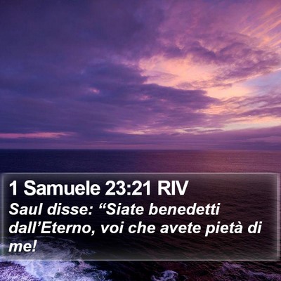 1 Samuele 23:21 RIV Bible Verse Image