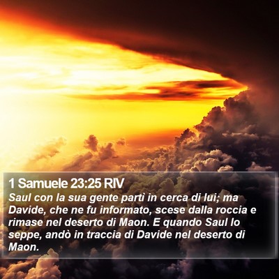 1 Samuele 23:25 RIV Bible Verse Image
