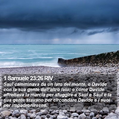 1 Samuele 23:26 RIV Bible Verse Image