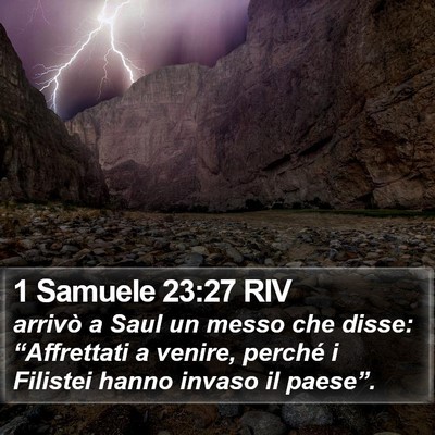 1 Samuele 23:27 RIV Bible Verse Image