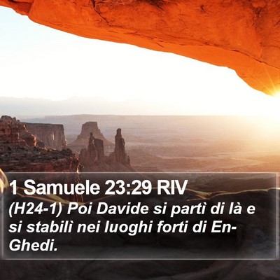 1 Samuele 23:29 RIV Bible Verse Image