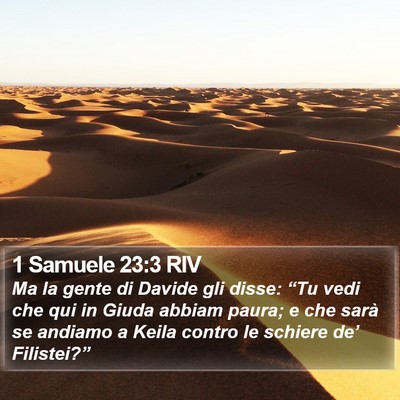 1 Samuele 23:3 RIV Bible Verse Image