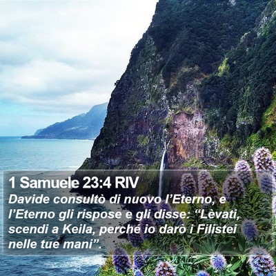 1 Samuele 23:4 RIV Bible Verse Image