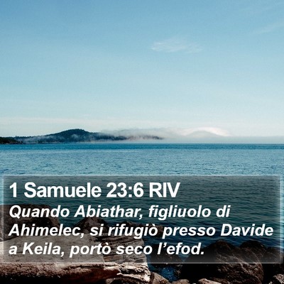 1 Samuele 23:6 RIV Bible Verse Image
