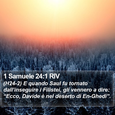 1 Samuele 24:1 RIV Bible Verse Image