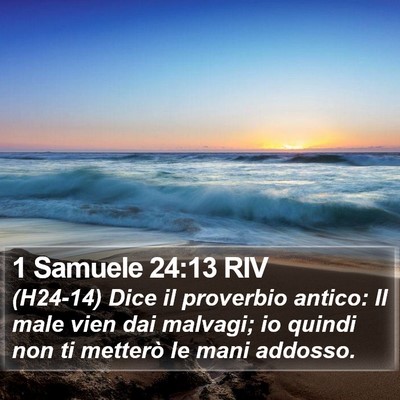 1 Samuele 24:13 RIV Bible Verse Image