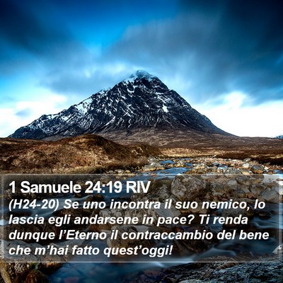 1 Samuele 24:19 RIV Bible Verse Image
