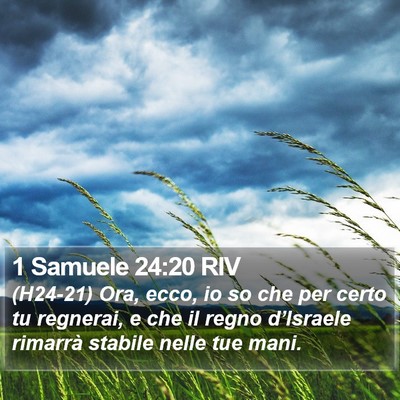 1 Samuele 24:20 RIV Bible Verse Image