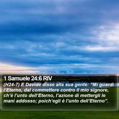 1 Samuele 24:6 RIV Bible Verse Image