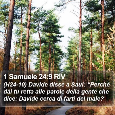 1 Samuele 24:9 RIV Bible Verse Image