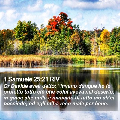 1 Samuele 25:21 RIV Bible Verse Image
