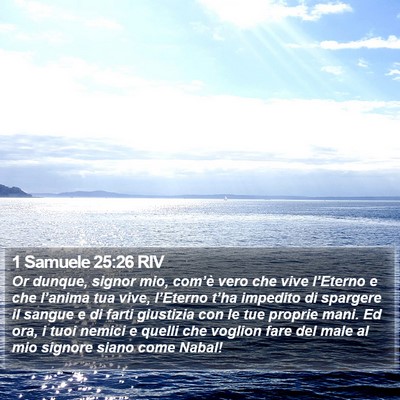 1 Samuele 25:26 RIV Bible Verse Image