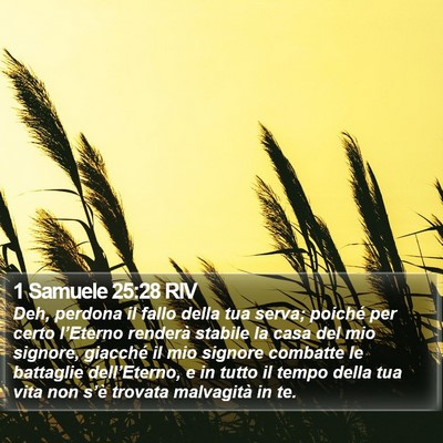 1 Samuele 25:28 RIV Bible Verse Image