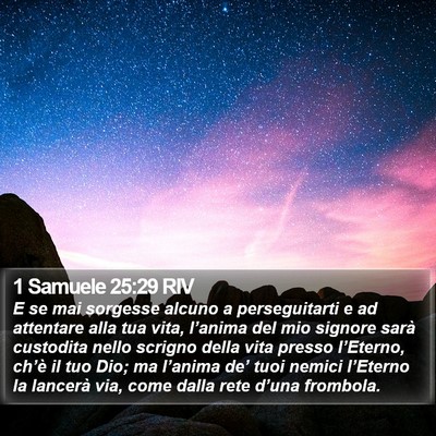 1 Samuele 25:29 RIV Bible Verse Image