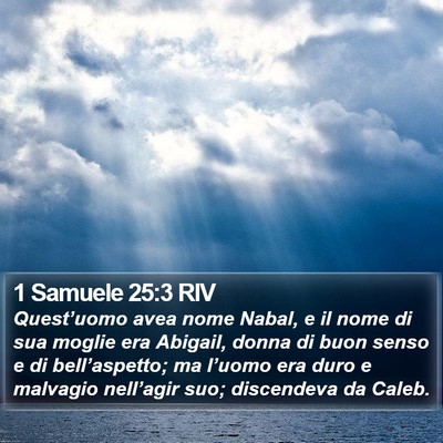 1 Samuele 25:3 RIV Bible Verse Image