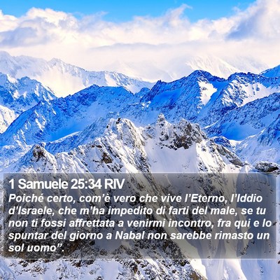 1 Samuele 25:34 RIV Bible Verse Image