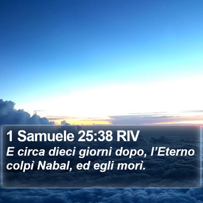 1 Samuele 25:38 RIV Bible Verse Image