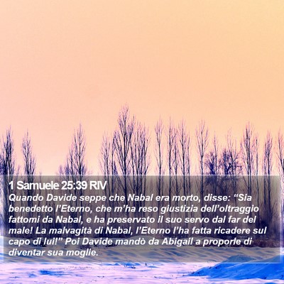 1 Samuele 25:39 RIV Bible Verse Image