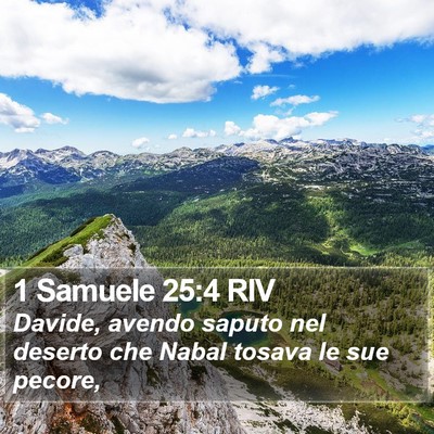 1 Samuele 25:4 RIV Bible Verse Image
