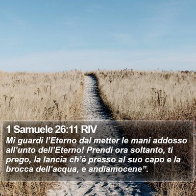 1 Samuele 26:11 RIV Bible Verse Image