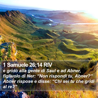 1 Samuele 26:14 RIV Bible Verse Image