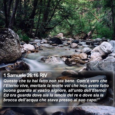 1 Samuele 26:16 RIV Bible Verse Image