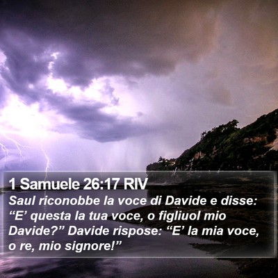 1 Samuele 26:17 RIV Bible Verse Image