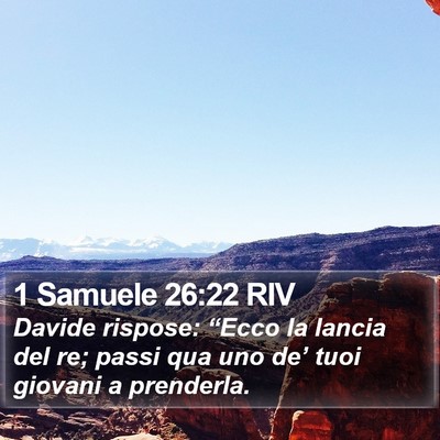 1 Samuele 26:22 RIV Bible Verse Image