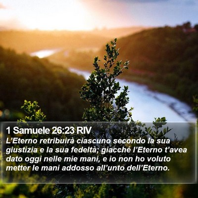1 Samuele 26:23 RIV Bible Verse Image
