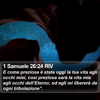 1 Samuele 26:24 RIV Bible Verse Image