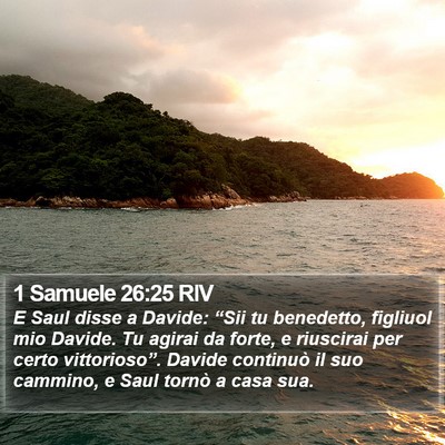 1 Samuele 26:25 RIV Bible Verse Image
