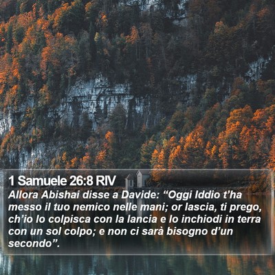 1 Samuele 26:8 RIV Bible Verse Image