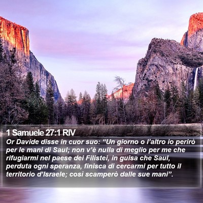 1 Samuele 27:1 RIV Bible Verse Image