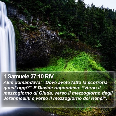1 Samuele 27:10 RIV Bible Verse Image