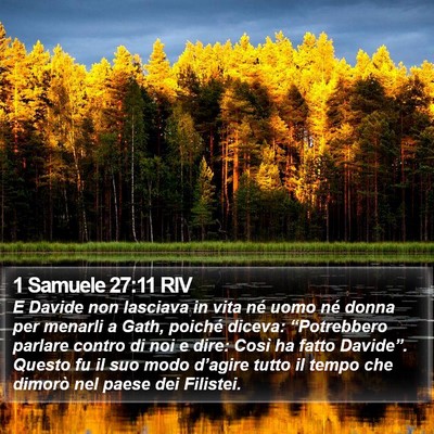 1 Samuele 27:11 RIV Bible Verse Image