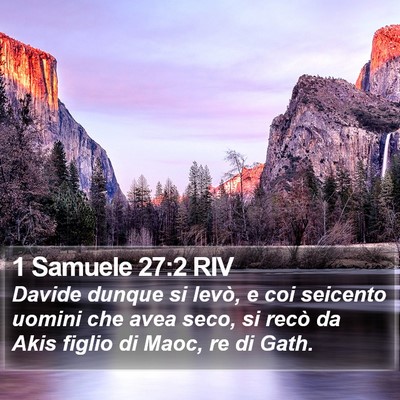 1 Samuele 27:2 RIV Bible Verse Image
