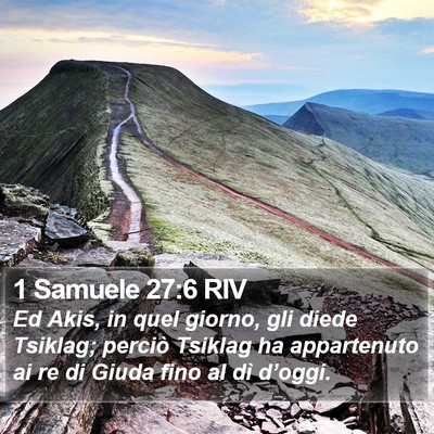 1 Samuele 27:6 RIV Bible Verse Image