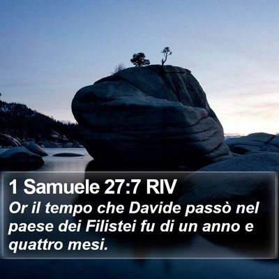 1 Samuele 27:7 RIV Bible Verse Image