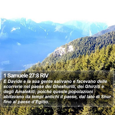 1 Samuele 27:8 RIV Bible Verse Image