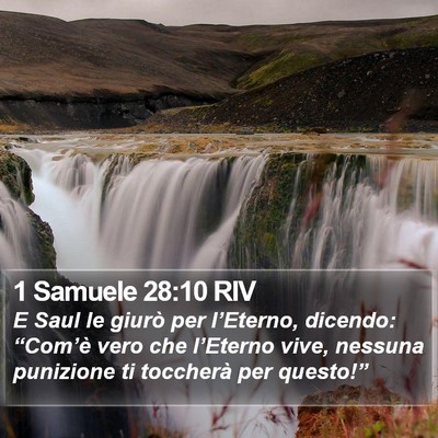 1 Samuele 28:10 RIV Bible Verse Image