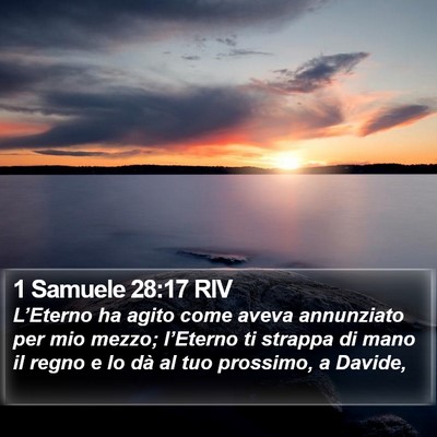 1 Samuele 28:17 RIV Bible Verse Image