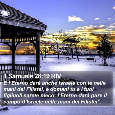 1 Samuele 28:19 RIV Bible Verse Image