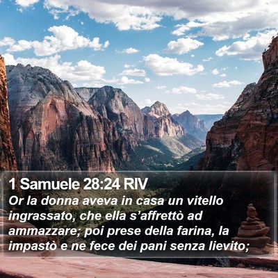 1 Samuele 28:24 RIV Bible Verse Image