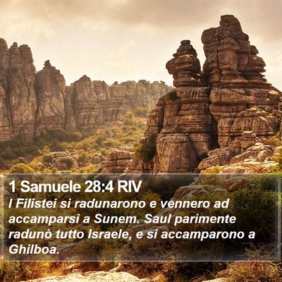 1 Samuele 28:4 RIV Bible Verse Image